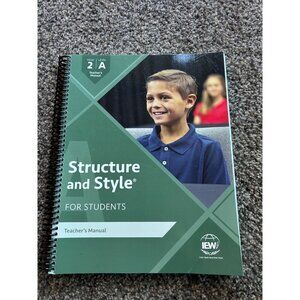 IEW Structure and Style year 2 level A teachers manuals